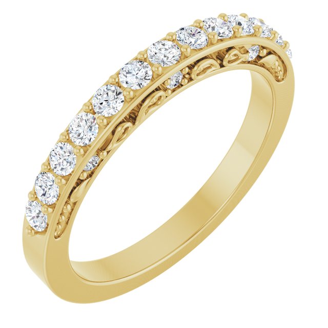 3/8 CTW Lab-Grown Diamond Anniversary Band, 3.6 x 3.6 mm