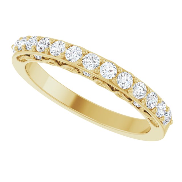 3/8 CTW Natural Diamond Anniversary Band, 3.6 x 3.6 mm