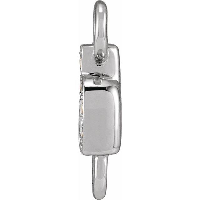 Petite Pavé® .02 CTW Natural Diamond Initial Link