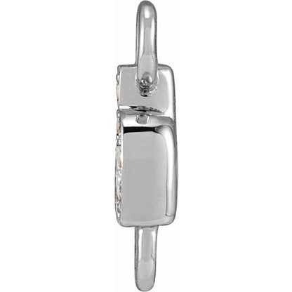 Petite Pavé® .02 CTW Natural Diamond Initial Link