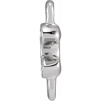 Petite Pavé® .02 CTW Natural Diamond Initial Link