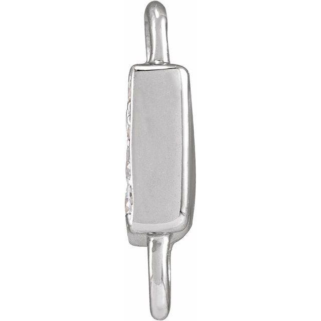 Petite Pavé® .025 CTW Natural Diamond Initial Link