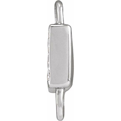 Petite Pavé® .025 CTW Natural Diamond Initial Link