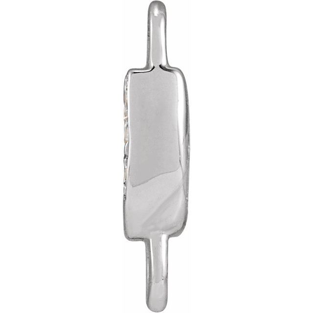 Petite Pavé® .02 CTW Natural Diamond Initial Link