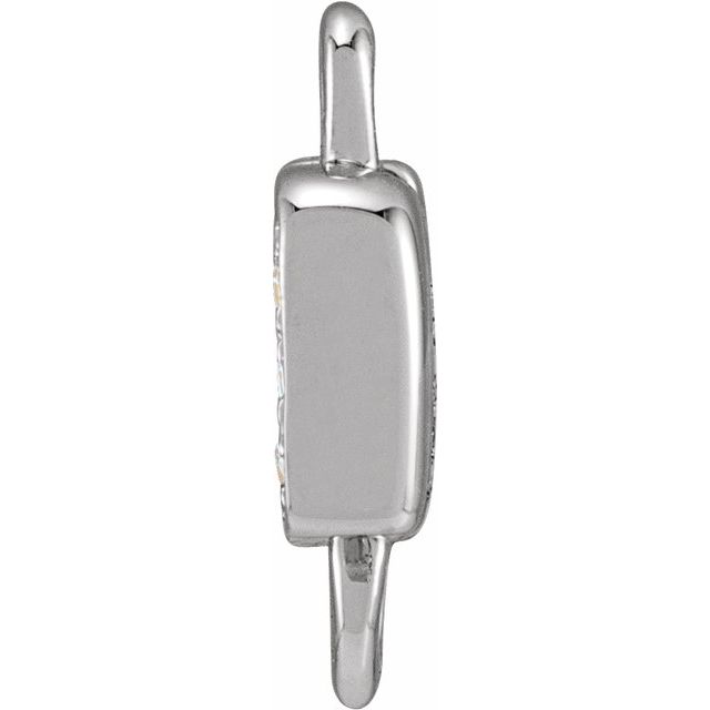 Petite Pavé® .03 CTW Natural Diamond Initial Link