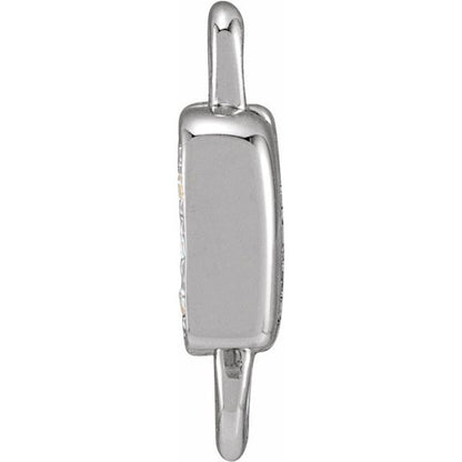Petite Pavé® .03 CTW Natural Diamond Initial Link