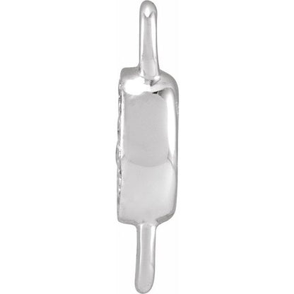 Petite Pavé® .025 CTW Natural Diamond Initial Link