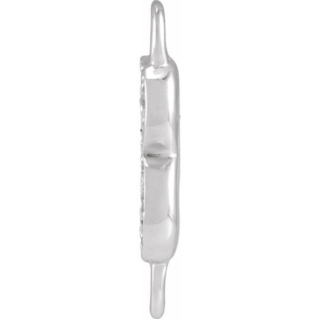 Petite Pavé® .05 CT Natural Diamond Initial Link