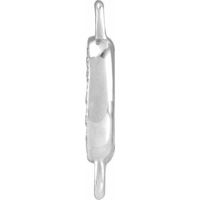 Petite Pavé® .05 CT Natural Diamond Initial Link