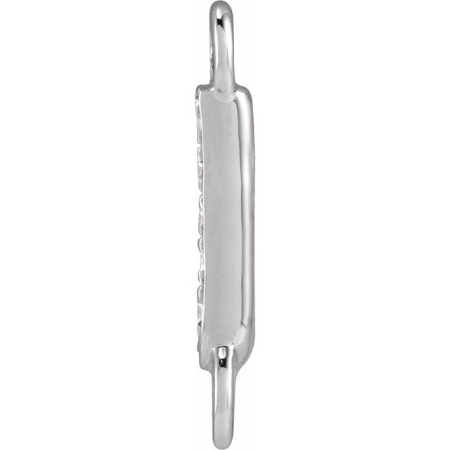 Petite Pavé® .025 CT Natural Diamond Initial Link