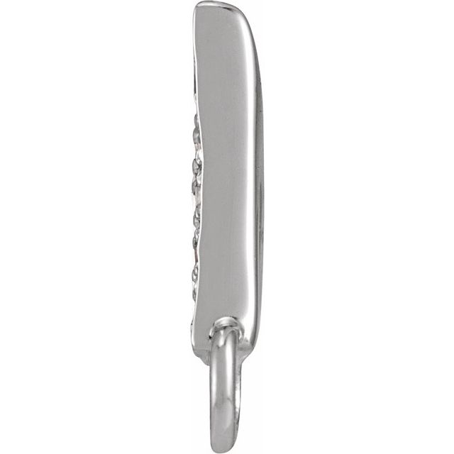 Petite Pavé® .06 CTW Natural Diamond Initial Link
