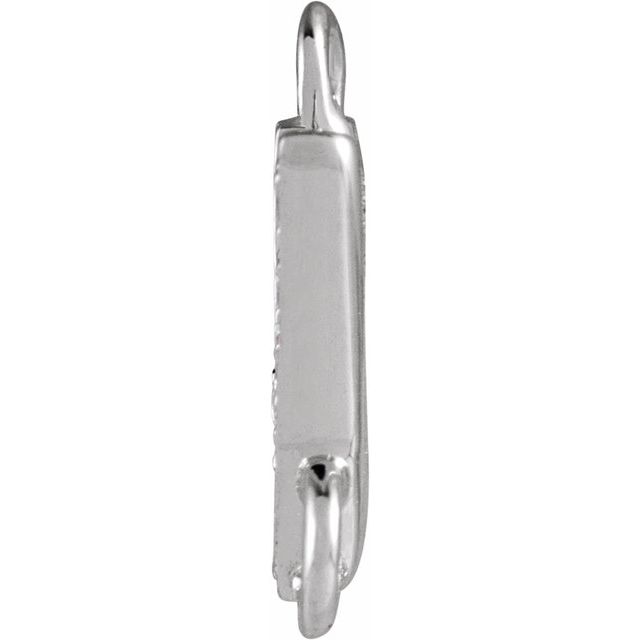 Petite Pavé® .03 CT Natural Diamond Initial Link