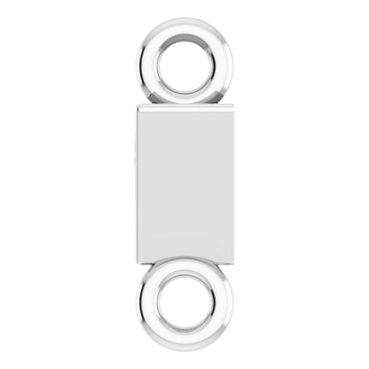 .04 CT Natural Diamond Bezel-Set Link, 3.75 mm x 6.75 mm