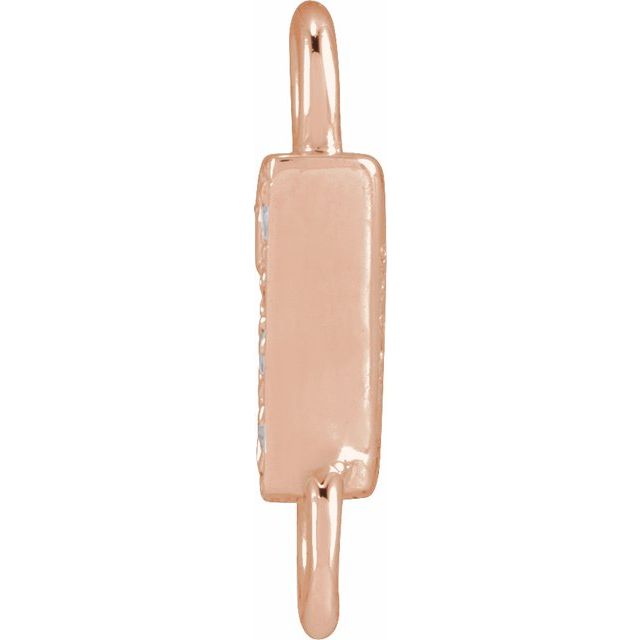 Petite Pavé® .015 CTW Natural Diamond Initial Link