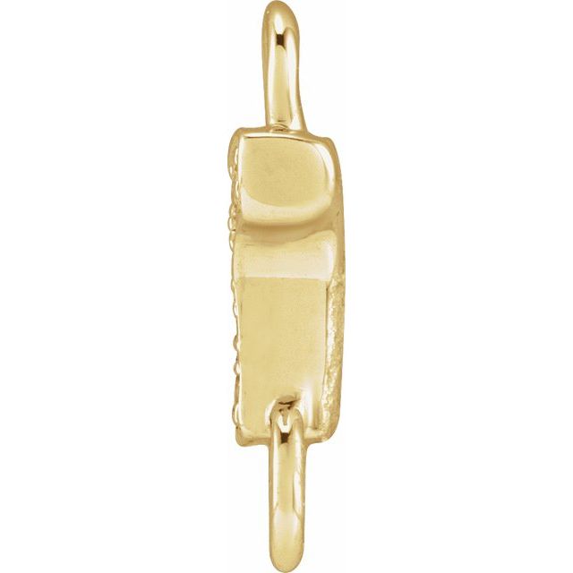 Petite Pavé® .015 CTW Natural Diamond Initial Link