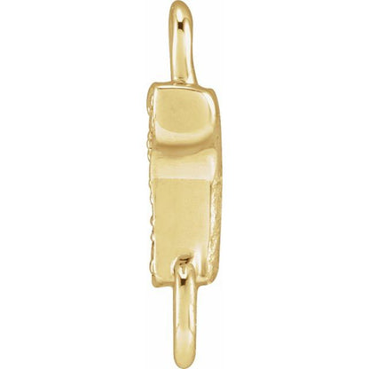 Petite Pavé® .015 CTW Natural Diamond Initial Link