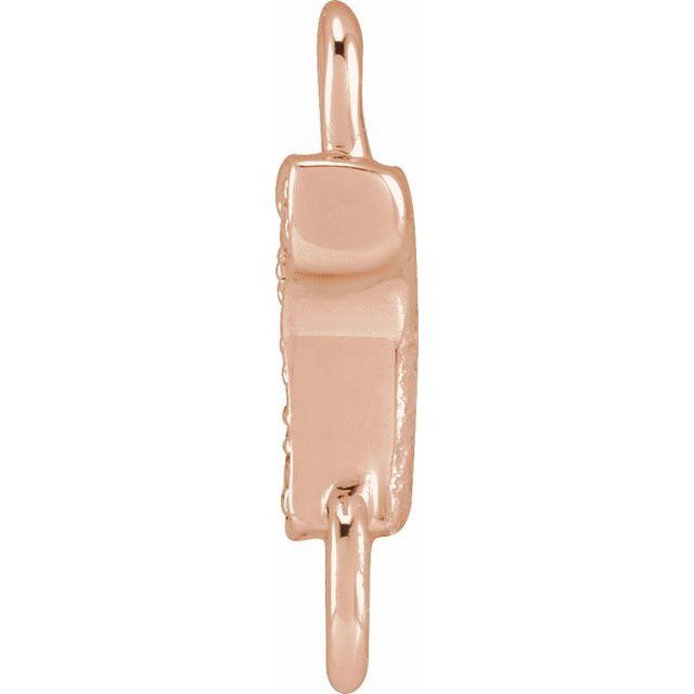 Petite Pavé® .015 CTW Natural Diamond Initial Link