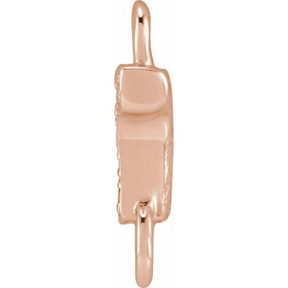 Petite Pavé® .015 CTW Natural Diamond Initial Link
