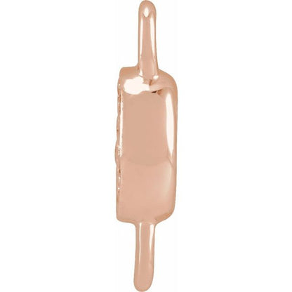 Petite Pavé® .025 CTW Natural Diamond Initial Link