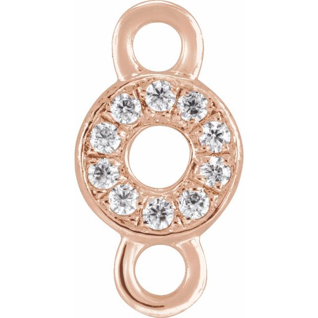 Petite Pavé® .025 CTW Natural Diamond Initial Link