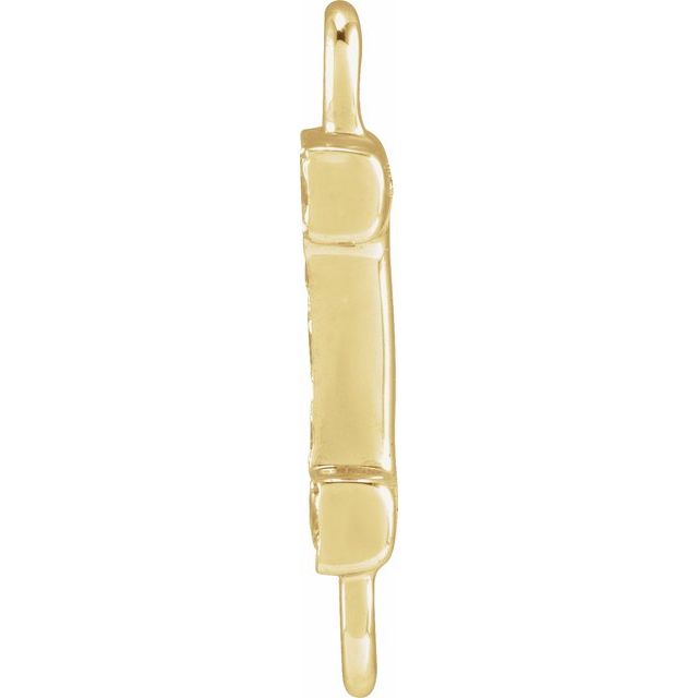 Petite Pavé® .03 CT Natural Diamond Initial Link