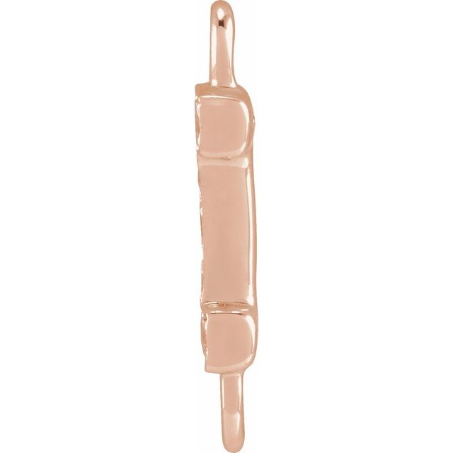 Petite Pavé® .03 CT Natural Diamond Initial Link