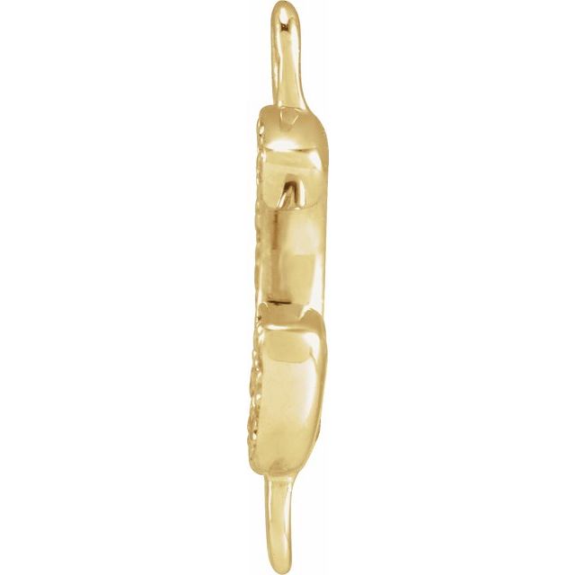 Petite Pavé® .05 CT Natural Diamond Initial Link