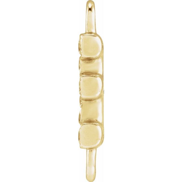 Petite Pavé® .04 CT Natural Diamond Initial Link