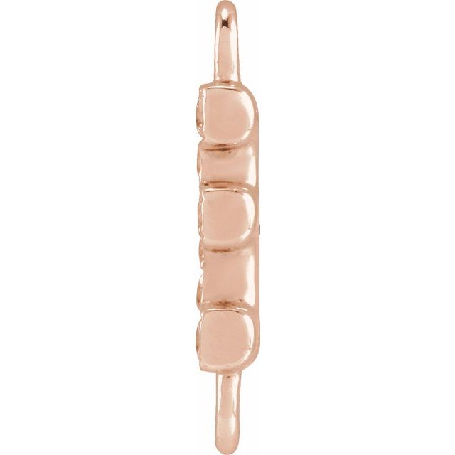 Petite Pavé® .04 CT Natural Diamond Initial Link