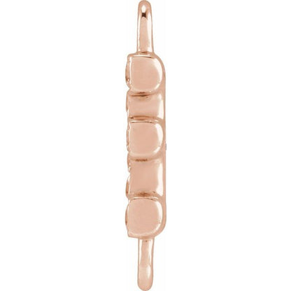 Petite Pavé® .04 CT Natural Diamond Initial Link