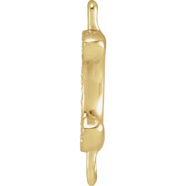 Petite Pavé® .04 CT Natural Diamond Initial Link