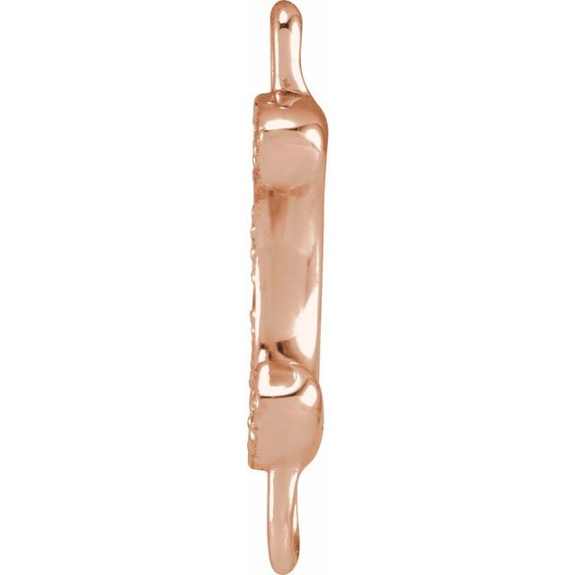Petite Pavé® .04 CT Natural Diamond Initial Link
