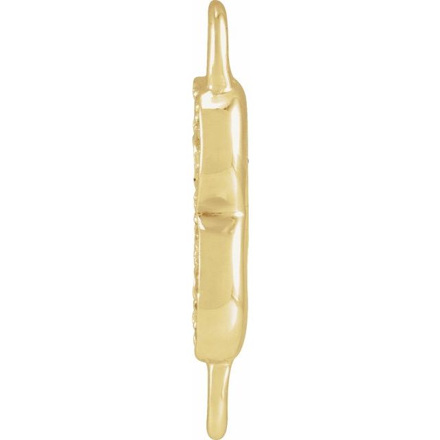 Petite Pavé® .05 CT Natural Diamond Initial Link