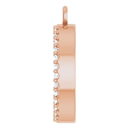 1/4 CTW Natural Diamond Circle Dangle, 14.4 mm x 14.4 mm