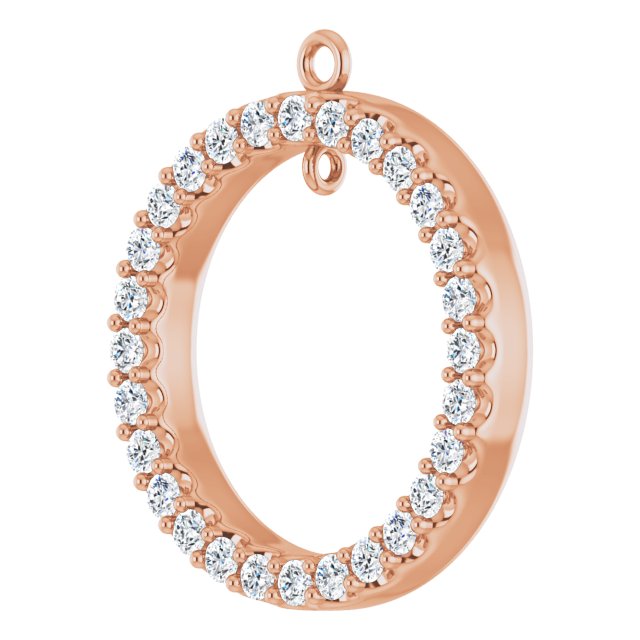 3/4 CTW Lab-Grown Diamond Circle Dangle