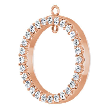 3/4 CTW Lab-Grown Diamond Circle Dangle