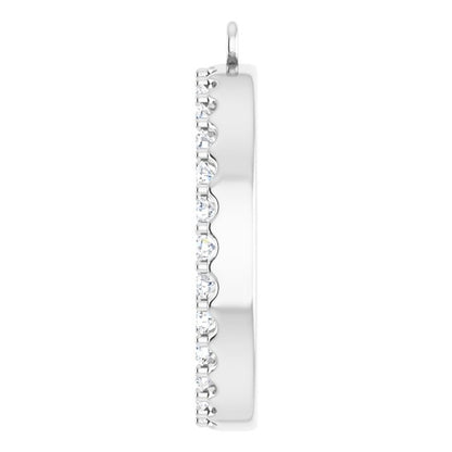 3/4 CTW Natural Diamond Circle Dangle