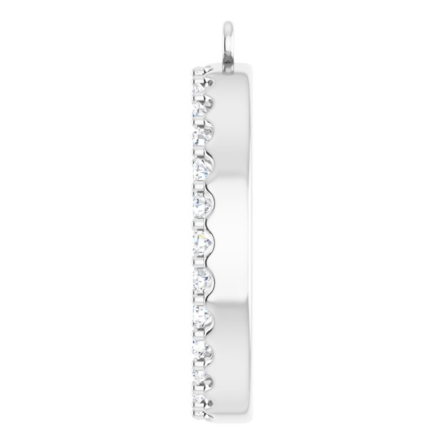 3/4 CTW Lab-Grown Diamond Circle Dangle