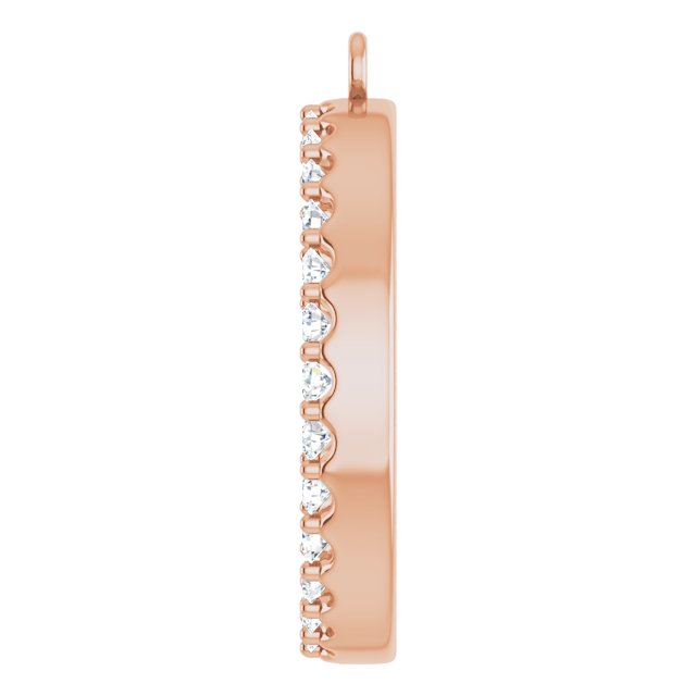 3/4 CTW Natural Diamond Circle Dangle