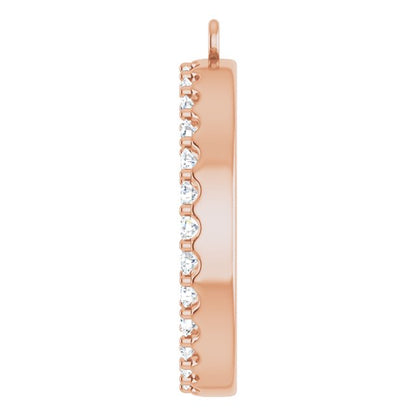 3/4 CTW Natural Diamond Circle Dangle