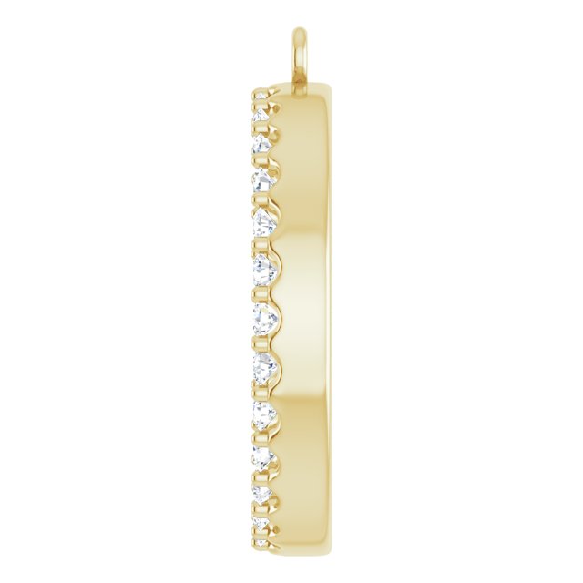 3/4 CTW Natural Diamond Circle Dangle