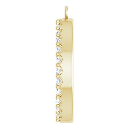 3/4 CTW Natural Diamond Circle Dangle