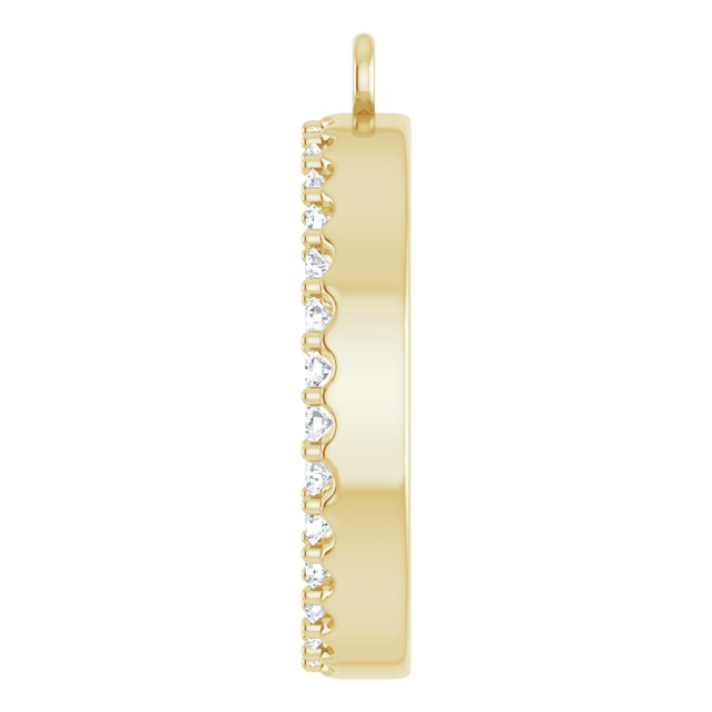 1/2 CTW Natural Diamond Circle Dangle