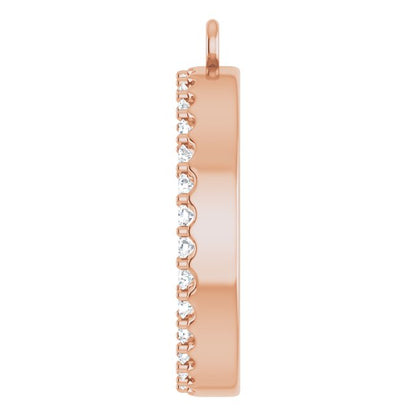 1/2 CTW Natural Diamond Circle Dangle