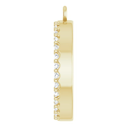 1/2 CTW Lab-Grown Diamond Circle Dangle
