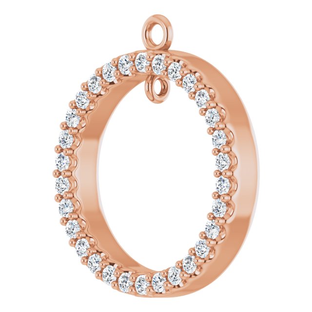 1/2 CTW Lab-Grown Diamond Circle Dangle