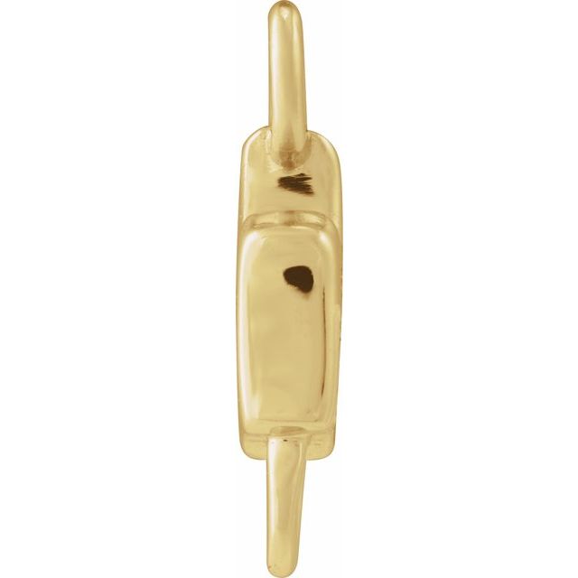 14K Yellow Gold Gothic Initial Link