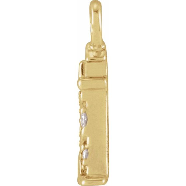 Petite Pavé® .02 CTW Natural Diamond Lighthouse Dangle