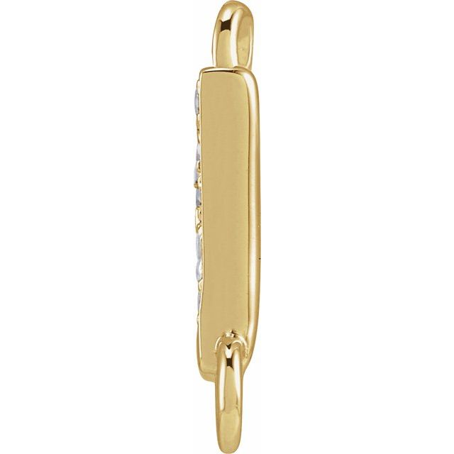 Petite Pavé® .06 CTW Natural Diamond Initial Link