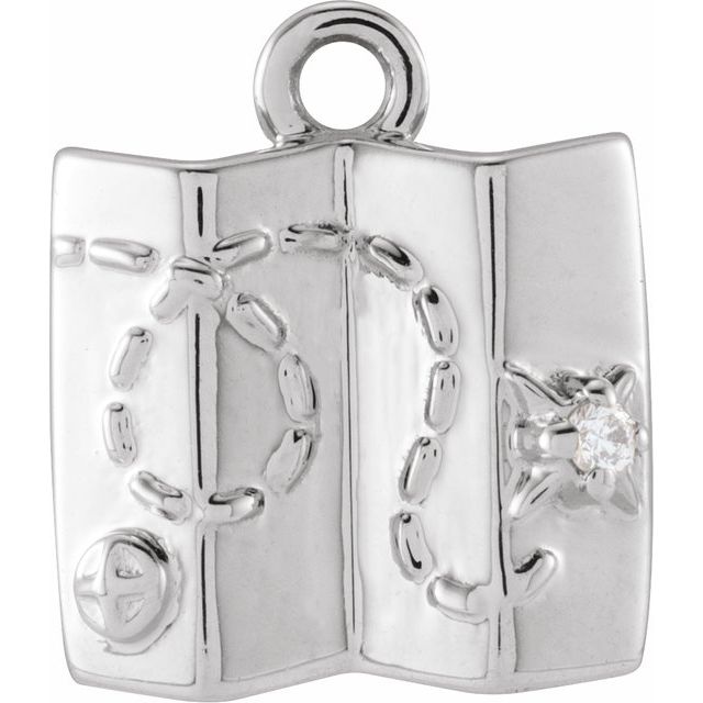 Petite Pavé® .006 CT Natural Diamond Map Dangle